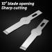 40 Pack #17 Craft Knife Replacement Blades - Precision Hobby Knife Blades for Scrapbooking, Caving, and Chiseling - Buy Online on GoSupps.com
