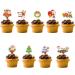 GULELAYAR 70PCS Christmas Cupcake Toppers Santa Claus Reindeer Snowman Cake Topper DIY Cake Insert Topper Christmas Toothpick Flags Cake Decorations for Christmas Party Holiday Supplies (B) - Buy Online on GoSupps.com
