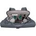 Eco-Friendly Casual Baby Changing Bag - Diaper Backpack with Stroller Attachment & Bottle Holder | Sustainable GRE Rolltop Design in Anthracite - Buy Online on GoSupps.com