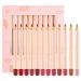 Set of 12 multifunctional lip pencils nourishing lipstick for women lovers girlfriends mothers aunts makeup enthusiasts and friends