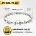 MagnetRX Women's Magnetic Therapy Bracelet for Arthritis & Carpal Tunnel Pain Relief - Adjustable Silver Crystal Bracelet with Sizing Tool - Buy Online on GoSupps.com