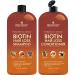 Hair Growth Shampoo Conditioner Set - An Anti Hair Loss Biotin Shampoo and Conditioner with DHT blockers to fight Hair Loss For Men and Women , All Hair types, Sulfate Free - 2 x 16 fl oz Ginger