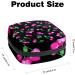 Stylish Menstruation Pad Bag with Zipper - Cute Pink Cherry Design for Women & Girls | Ideal Tampon & Napkin Organizer - Buy Online on GoSupps.com