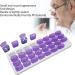 Monthly Pill Organizer | 4-Week Vitamin Case & Travel Medicine Holder - 31 Day Small Compartments - Buy Online on GoSupps.com