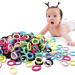 Realure 200 pieces of hair tie girl colorful mini small hair tie children & baby elastic hair tie soft rubber band hair band for braid rubber girls children & baby hair accessories (20mm)