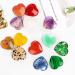 VMUGGA 24-Piece Heart-Shaped Crystal Stones Set | Natural Rose Quartz Amethyst Obsidian Tiger Eye | Perfect for Meditation Crafts & Gifts - Buy Online on GoSupps.com