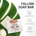 Tallow Soap Bar - Natural Soap for Body & Face - Skin Care Tallow Product - Moisturizing Tallow Handmade Soap with 100% Grass-fed Tallow - Soothing Dry Skin Mens Soap 113g - Buy Online on GoSupps.com