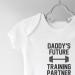 Hippowarehouse Daddy's Future Training Partner Baby Vest Bodysuit - Unisex (Short Sleeve) - Buy Online on GoSupps.com