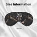 Late Night Owl Unisex Adjustable Blackout Sleep Eye Mask - Perfect for Home Travel Yoga & Office Naps - Buy Online on GoSupps.com