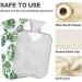 Hot Water Bottle 2L with Lid - Watercolor Palm Leaves | Pain Relief & Winter Hand Feet Warmer - Buy Online on GoSupps.com