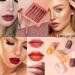 DEROL Lip Plumper Set: Natural Lip Enhancer Serum + 6Pcs Matte Liquid Lipstick Makeup Kit | Long-Lasting, Non-Stick, Waterproof Lip Gloss Set - Buy Online on GoSupps.com