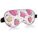 Haskirky Light Blocking Eye Mask Breathable and Adjustable Adult Men and Women Travel on Business Trips Yoga Meditation Light Smooth Comfortable Eye Mask Office Deep Sleep Goodies Pink Heart Cake S
