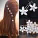 Buy 20 Piece Wedding Hairpins - U-Shaped Diamond Hair Needles & Crystal Flower Hair Accessories for Brides & Girls - Buy Online on GoSupps.com