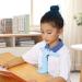 FOCCAR Childs Sitting Protector - T-Shaped Design Students Vision Protection | Non-Slip & Stable Desk Posture Corrector for Home Study School Blue - Buy Online on GoSupps.com