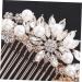 DOITOOL Tiara Pearl Comb Rhinestone Barrettes Fashion Headwear Crystal Hair Comb Bridal Hair Clip Bride Hair Comb Photography Props Wedding Headdress Headgear Hair Accessories - Buy Online on GoSupps.com