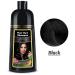 KINGMING Black Hair Dye Shampoo 3 in 1 | Herbal Hair Color for Grey Coverage - 500ml - Perfect for Men & Women - Buy Online on GoSupps.com