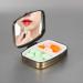 Dynippy Pill Case with Mirror and 2 Compartments - Retro Flower Design | Medicine Organizer for Pocket, Purse, Travel - Ideal Gift - Buy Online on GoSupps.com