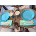Buy FSC Certified Turquoise Blue Napkins - Recyclable & Biodegradable - 50-Pack - 25x24 cm | Eco-Friendly Table Decor - Buy Online on GoSupps.com