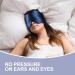 Luxury Mulberry Silk Sleep Mask - Adjustable Eye Cover for Men & Women | Soft Blackout Design | Perfect for Back & Side Sleepers | Marine Blue - Buy Online on GoSupps.com