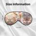 Light Romantic Flowers Print Unisex Eye Mask | Soft Comfortable Light-Blocking Sleep Mask for Restful Sleep - Buy Online on GoSupps.com
