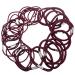 Topkids Accessories 36pc Thick & Thin Hair Bobbles for Girls and Women Hair Elastics Thin Hair Bands Thick Hair Bobbles Elastic Hair Bands Hair Accessories Hair Ties Hair Elastic Bands (Burgundy)