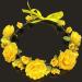 Yellow Roses Flower Crown Headpiece for Girls - Boho Wedding Bridal Accessory - Buy Online on GoSupps.com