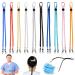 10 pieces of masks adjustable lanyard elastic mask chain masks adjustable lanyard multicolored mask holder mask tapes for mask chain adjustable children/women/men