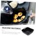 GRIRIW Air Fryer Pad Non Stick Baking Pan Reusable Air Fryer Baskets Silicone Bakeware Foldable Black 22X6CM - Buy Online on GoSupps.com