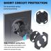 Redtron Socket Fuse with Rotary Mechanism - 20 Child Locking Sockets for Baby Safety | Socket Protection - Black - Buy Online on GoSupps.com