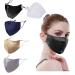 100% Mulberry Silk Face Masks for Women Fashion Face Mask with Filter Pocket 19 Momme Silk Mask with Adjustable Ear Loops 4-pack Black+navy+gold+silver