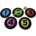 Get Out! Basketball Training Large 9in Disc Spot Markers 5-Pack - Numbered Poly Vinyl Court Floor Spots - Buy Online on GoSupps.com