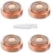 Facial Hair Remover Replacement Heads Generation 2, Perfect for Finishing Touch Flawless Hair Remover As Seen On TV, 18K Gold-Plated Rose Gold, 4 Count 4 Counts