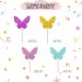 24pcs Butterfly Cupcake Toppers Butterfly Baby Shower Cupcake Toppers Colorful Glitter Butterfly Cake Decoration for Girl Garden Themed Birthday/Anniversary Party Supplies - Buy Online on GoSupps.com