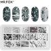 MRFOX 5-Piece Nail Stamping Set: Marbled Punk Spider Web Heart Star Leaf Theme | DIY Nail Art Stamping Template - Buy Online on GoSupps.com