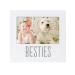 Pearhead Besties Baby and Pet Picture Frame, Baby and Pet Keepsake Frame, Holiday Gift Idea, Christmas Pet or Baby Gift, White Besties Frame
