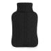 samply Hot Water Bottle with Knitted Cover 2L Hot Water Bag for Hot and Cold Compress Hand Feet Warmer Neck and Shoulder Pain relief Black 2L Black