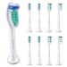 Toothbrush Heads Hard Compatible with Philips Sonicare Toothbrush Heads - Replacement Heads - Hard Brush Heads - Intense Cleaning - White - HX7038-8 Pack White 8 Count (Pack of 1)