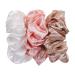 6-Pack Large Silk Scrunchies Set - Velvet & Satin Jumbo Elastic Hair Ties for Women and Girls - Variety of Colors (Champagne, White, Silver Grey, Pink, Red, Blue) - Buy Online on GoSupps.com