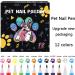 Dog Nail Polish | 12 Colors of Dog Nail Polish Quick-Drying Pens | Waterproof Fade-Resistant Pet-Friendly Formula Grooming Supplies for Small Animals - Buy Online on GoSupps.com