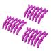 Cicilin 18 Pieces Plastic Hair Clips Hair Pins NonSlip Handle Professional Hair Clips Ideal for Hairstyle Hairstyle Sections Curling Purple