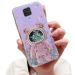 Tivenfezk Nadoli for Xiaomi Redmi Note 9s Treibsand B r Astronaut Hidden Stand Shell caricature glitter astronaut stand soft silicone bling mobile phone case.