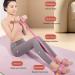 Multifunctional Pedal Puller Resistance Rope - Slim Arms Workout Tool | Natural Latex Fitness Equipment in Pink - Buy Online on GoSupps.com
