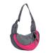 Dog tag bag dog puppy pups mesh tissue sling breathable pet carrier bag outdoor belly pocket cats transport bag dog carrier for pets within 5.5 kg pink pink