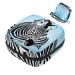 Storage bags for women's bandages motif: zebras blue stripes portable menstrual insert panty liners tampons women's bandages storage holder for women school office