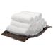 Mosobam 700 GSM Hotel Luxury Bamboo Viscose-Cotton  Washcloths 13X13  Set of 12  White  Turkish Baby Bath Towel  Face Washcloth White Washcloths  Set of 12