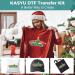 KASYU DTF Transfer Powder Film Kit - All-in-1 DTF Starter Kit for Sublimation Printer - 8.8oz White Hot Melt Adhesive & 15 Iron-on Transfer Paper - Fabric DTF Starter Kit - Buy Online on GoSupps.com