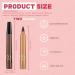 Eyebrow Pencil with 4 Fork Tip Long Lasting Waterproof Smudge-proof Natural Eyebrow for Women 3D Microblading Eyebrow Pencil (Light Brown + Dark Brown) - Buy Online on GoSupps.com