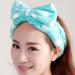 Minkissy 3PC Bowknot Makeup Elastic Headwraps - Flannel Hair Bands for Face Washing Spa & Cosmetics - Pink Blue Light Blue - Buy Online on GoSupps.com