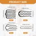 COMNICO 10 Pieces French Hair Side Twist Combs U Shaped Metal Hair Fork Clip Vintage Styling Teeth Hair Pins Stick Accessories for Updo Bun Women Girls Bridal Wedding Veil Fine Hair Fixer Tool - Buy Online on GoSupps.com