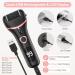 Waterproof Electric Callus Remover for Feet - Rechargeable Pedicure Kit with 3 Roller Heads, 2 Speeds, LED Display - Foot File for Hard, Cracked, Dry, Dead Skin - Buy Online on GoSupps.com